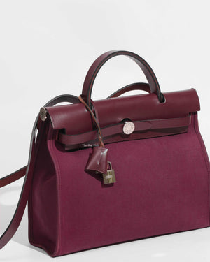 Hermes Bordeaux Herbag Zip 31-1