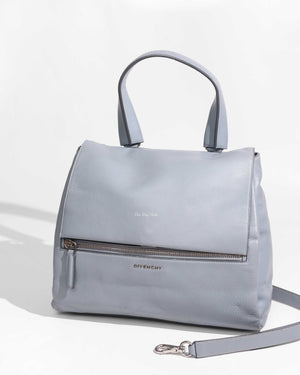 Givenchy Bluish Grey Leather Medium Pure Pandora Bag