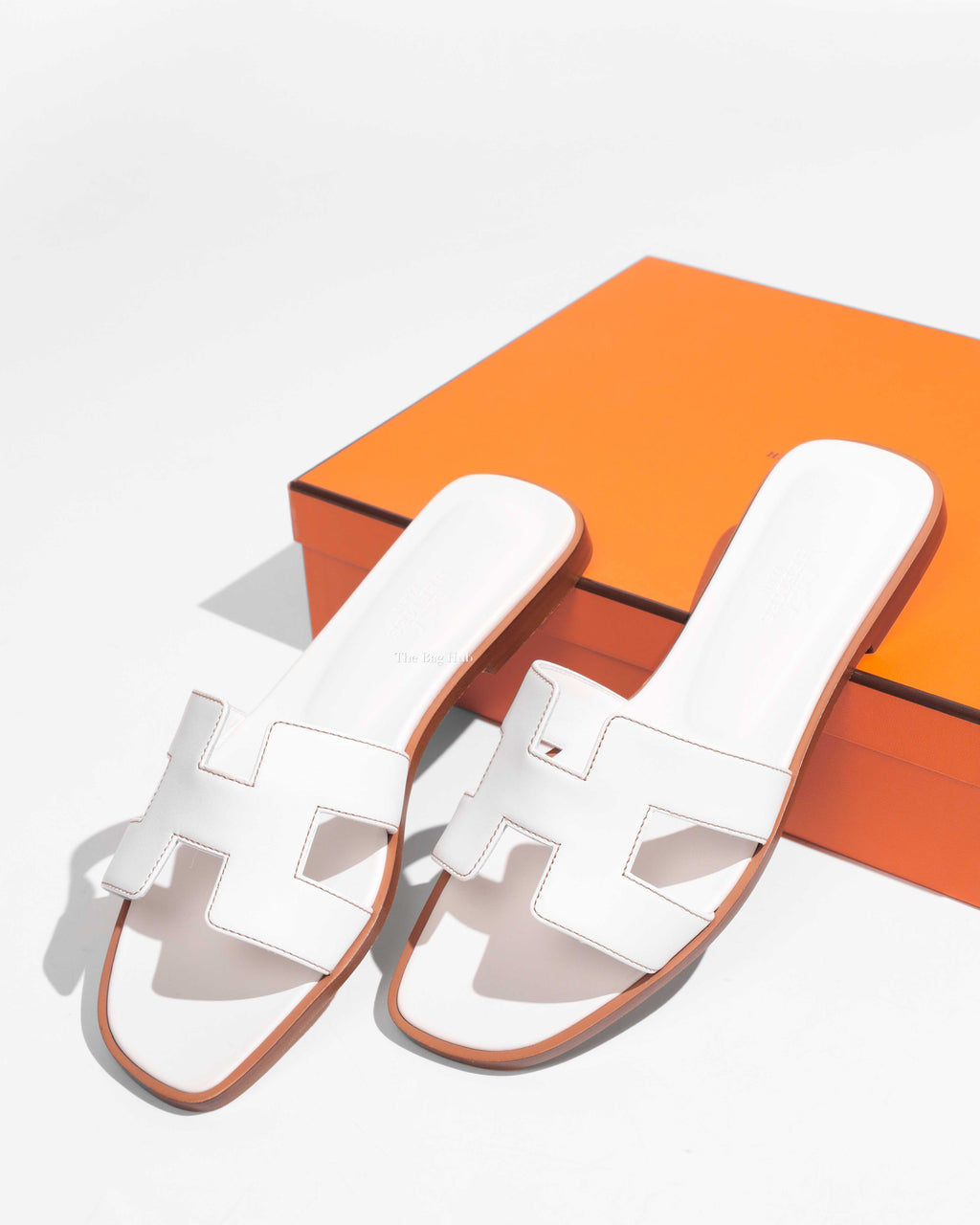 Hermes Blanc Oran Sandals Size 37