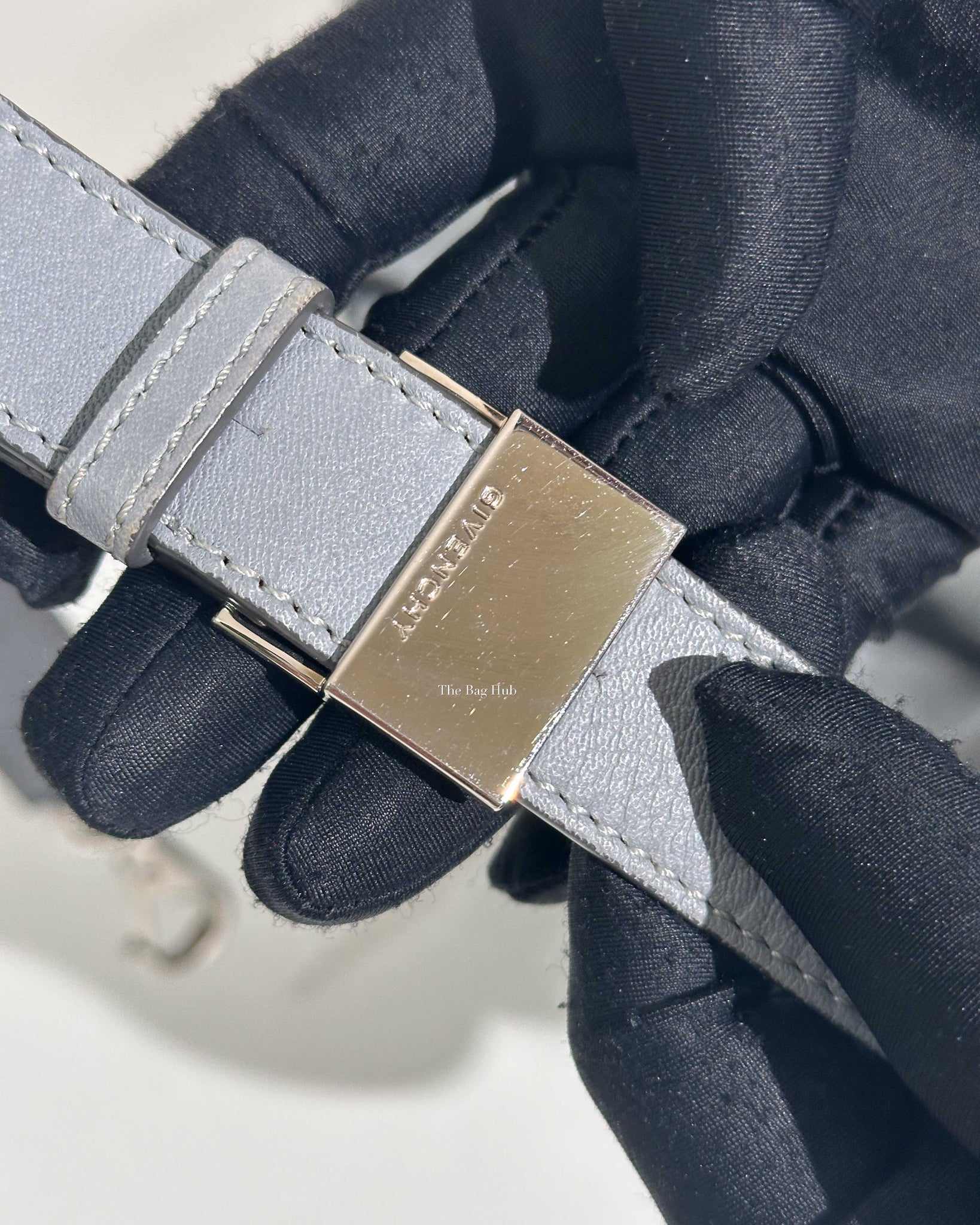Givenchy Bluish Grey Leather Medium Pure Pandora Bag