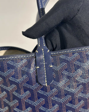 Goyard Navy Blue St. Louis PM Size