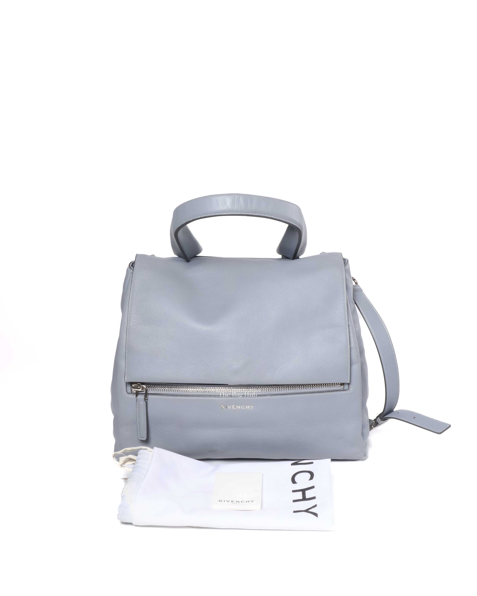 Givenchy Bluish Grey Leather Medium Pure Pandora Bag