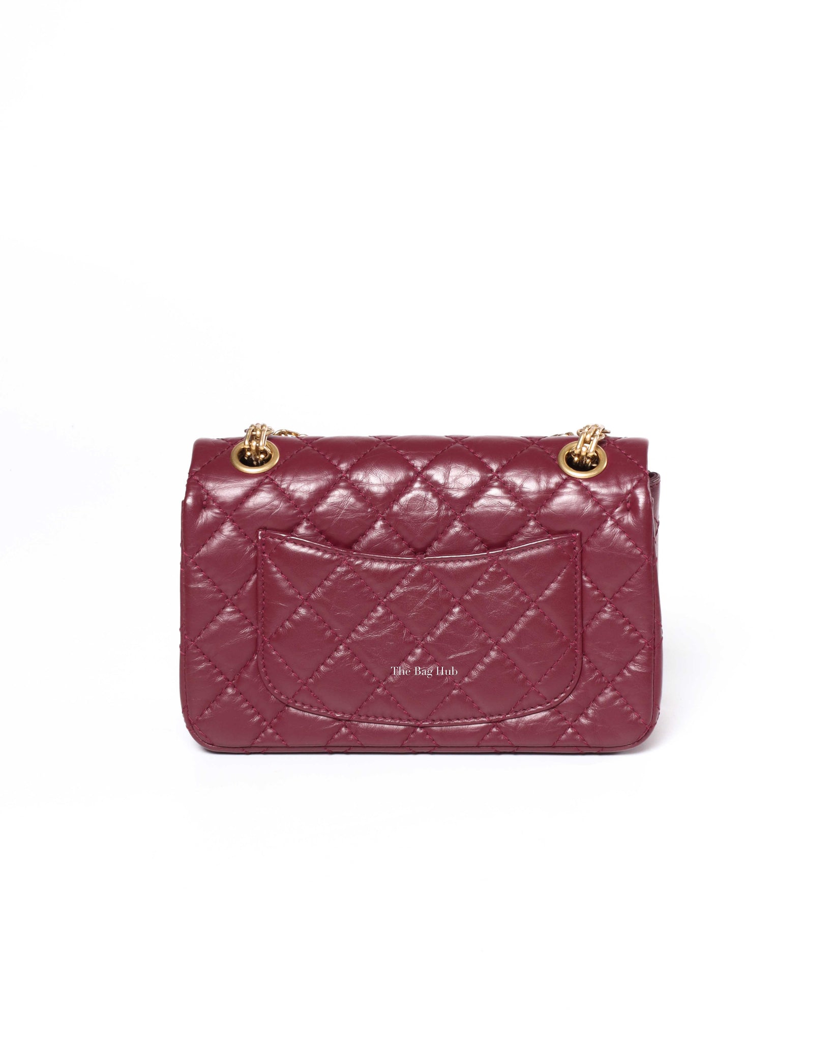 Chanel Burgandy Aged Calfskin Mini Reissue GHW-3
