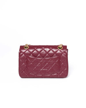 Chanel Burgandy Aged Calfskin Mini Reissue GHW-3