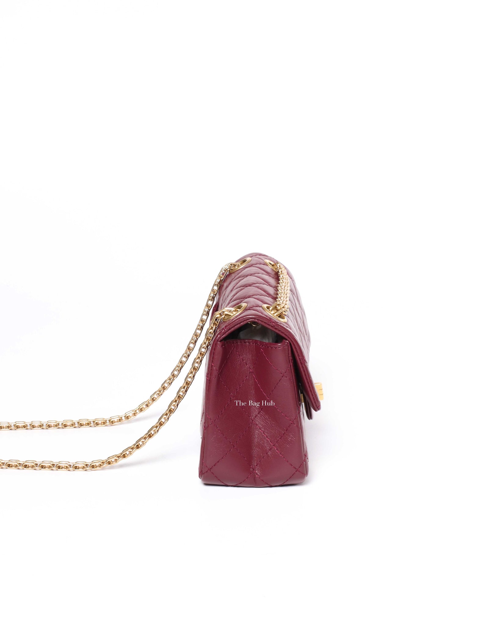 Chanel Burgandy Aged Calfskin Mini Reissue GHW-4