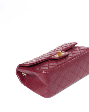 Chanel Burgandy Aged Calfskin Mini Reissue GHW-6