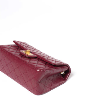 Chanel Burgandy Aged Calfskin Mini Reissue GHW-7