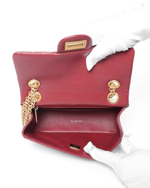 Chanel Burgandy Aged Calfskin Mini Reissue GHW-10