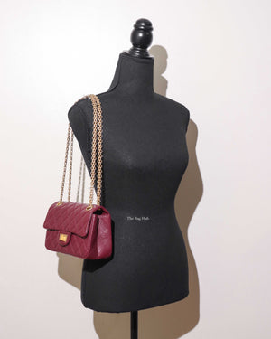Chanel Burgandy Aged Calfskin Mini Reissue GHW-11