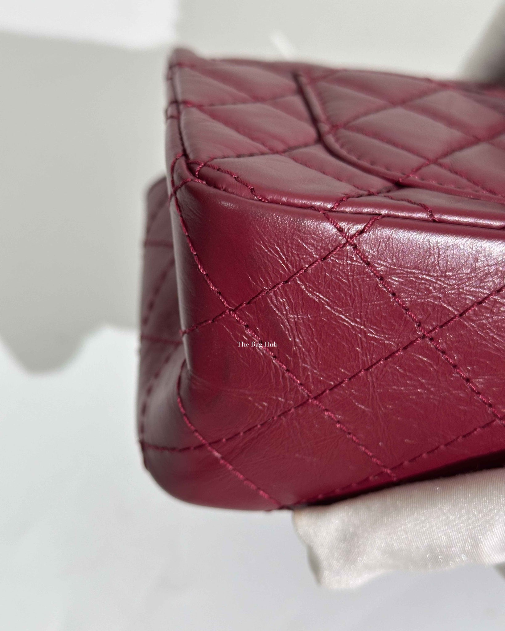 Chanel Burgandy Aged Calfskin Mini Reissue GHW