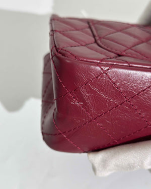 Chanel Burgandy Aged Calfskin Mini Reissue GHW