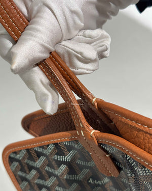 Goyard Black/Tan Hardy PM Tote Bag