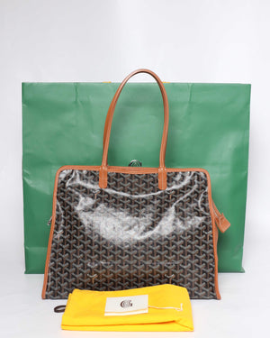 Goyard Black/Tan Hardy PM Tote Bag