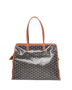 Goyard Black/Tan Hardy PM Tote Bag
