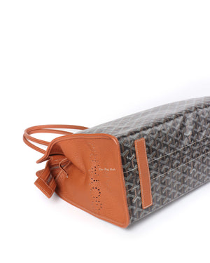 Goyard Black/Tan Hardy PM Tote Bag