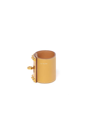 Hermes Sesame Small Kelly Dog Barenia Bracelet GHW-5
