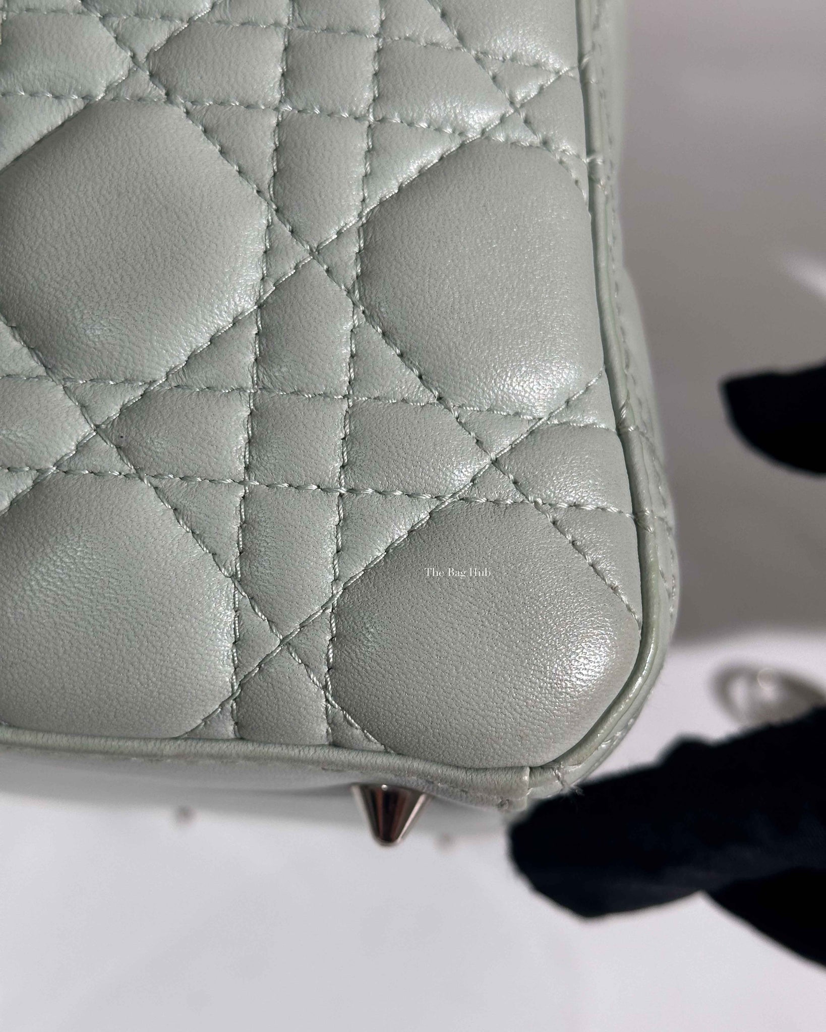 Dior Mint Green Cannage Medium Lady Dior SHW-24