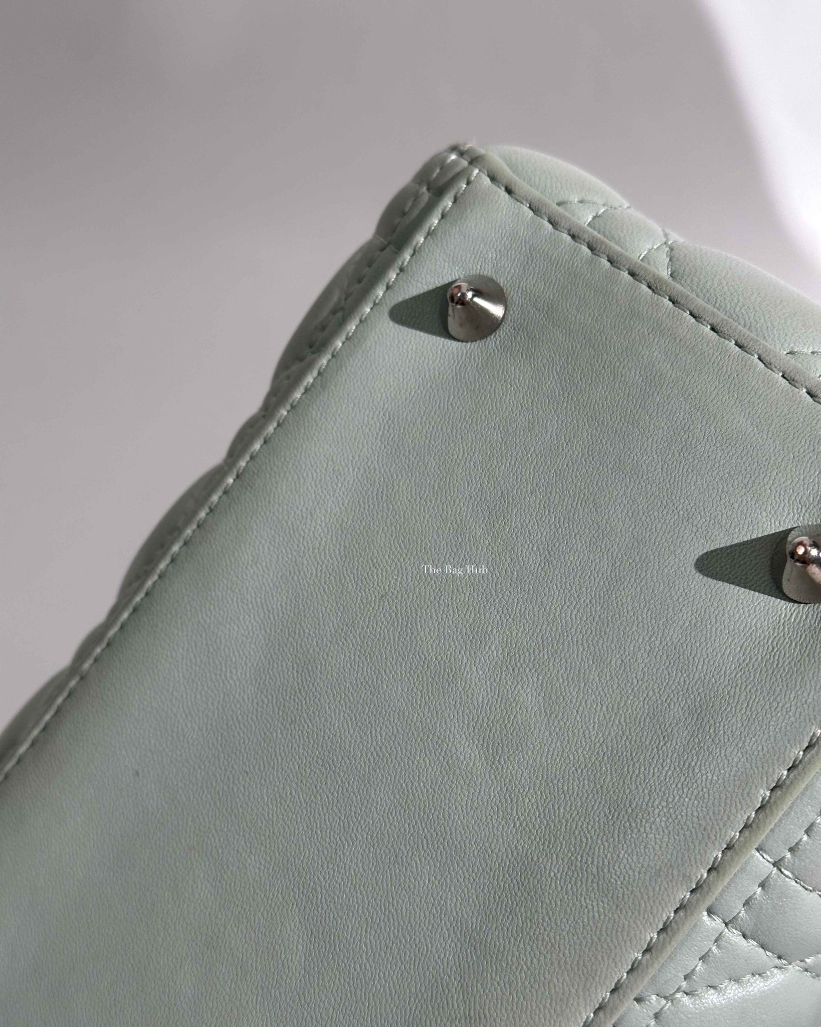 Dior Mint Green Cannage Medium Lady Dior SHW-27