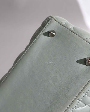 Dior Mint Green Cannage Medium Lady Dior SHW-27