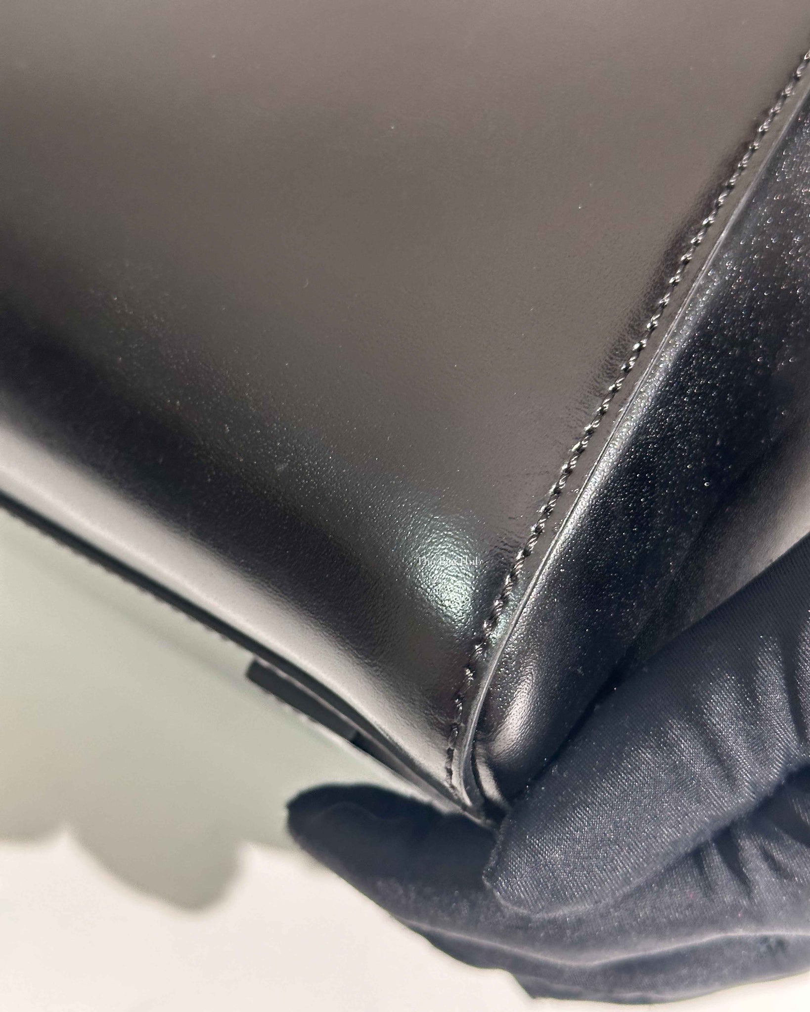 Givenchy Black Glazed Calfskin Medium Antigona-16