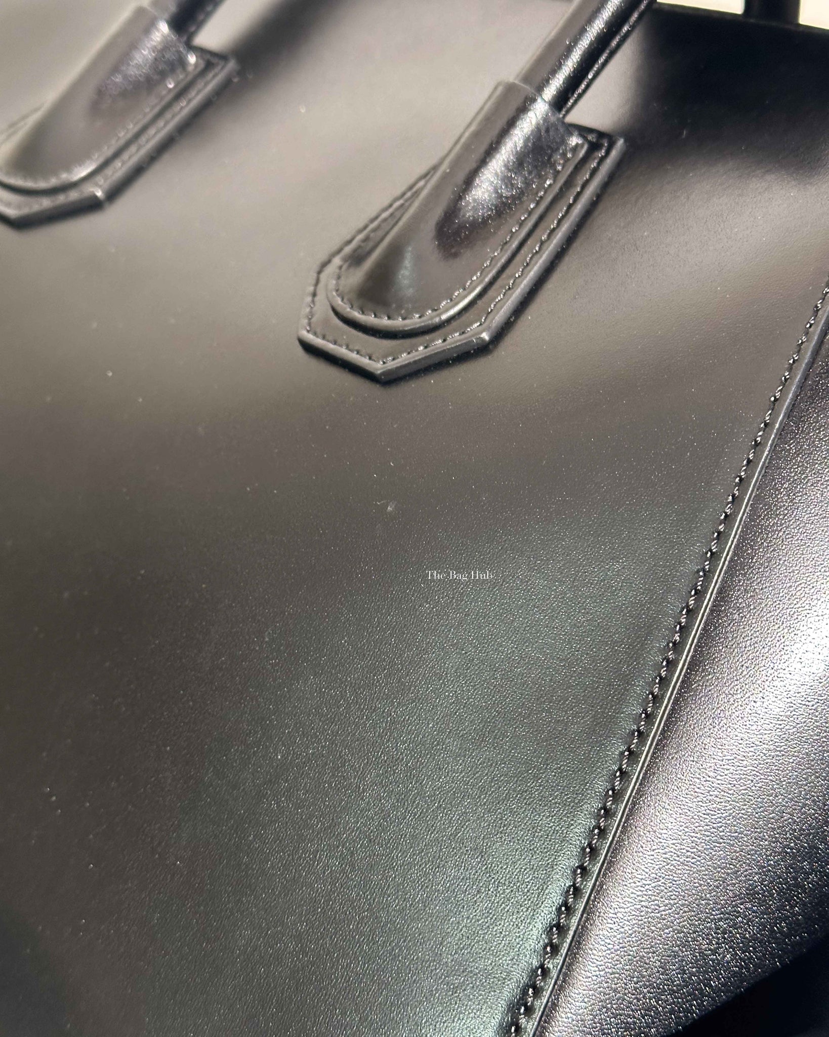 Givenchy Black Glazed Calfskin Medium Antigona-19