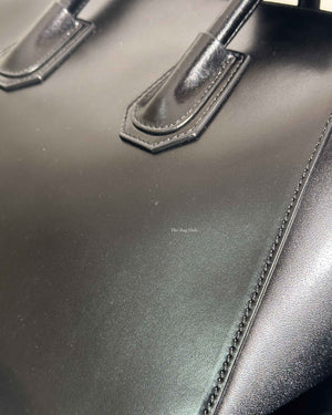 Givenchy Black Glazed Calfskin Medium Antigona-19