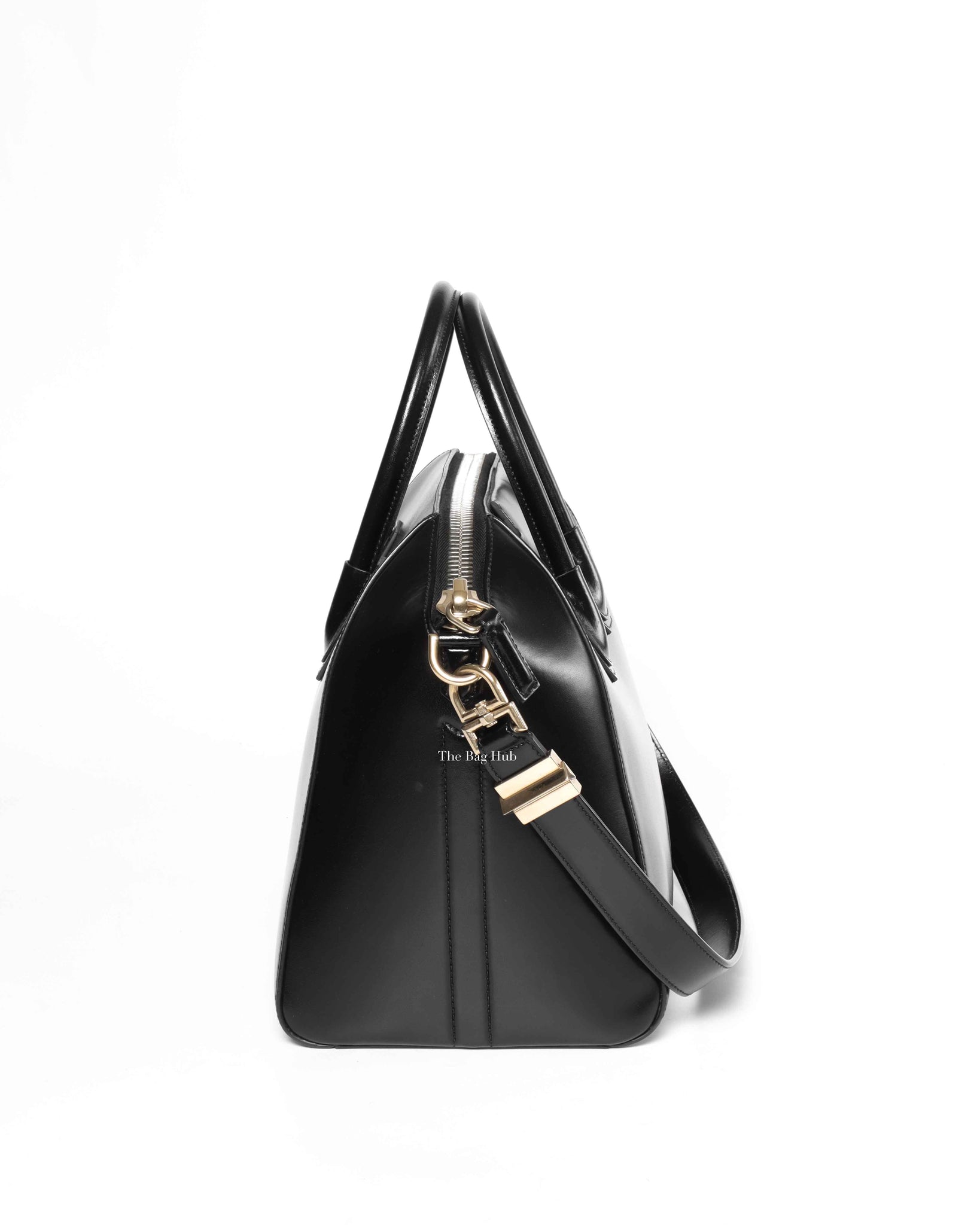 Givenchy Black Glazed Calfskin Medium Antigona-5