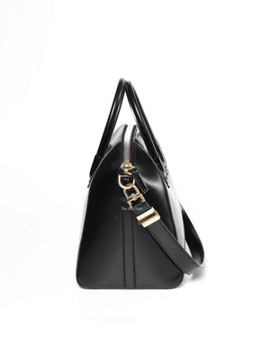 Givenchy Black Glazed Calfskin Medium Antigona-5