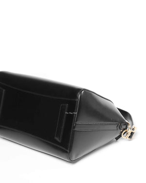 Givenchy Black Glazed Calfskin Medium Antigona-10