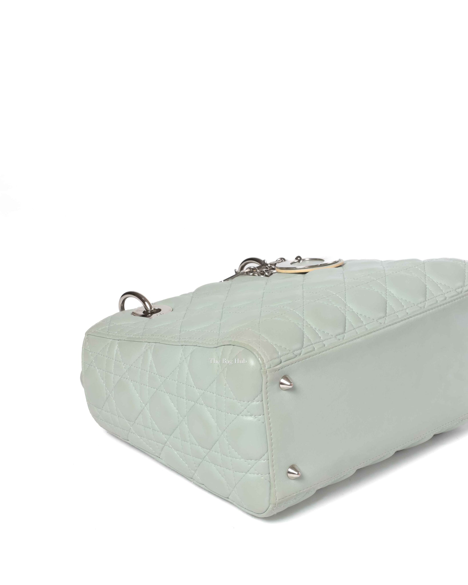 Dior Mint Green Cannage Medium Lady Dior SHW-7