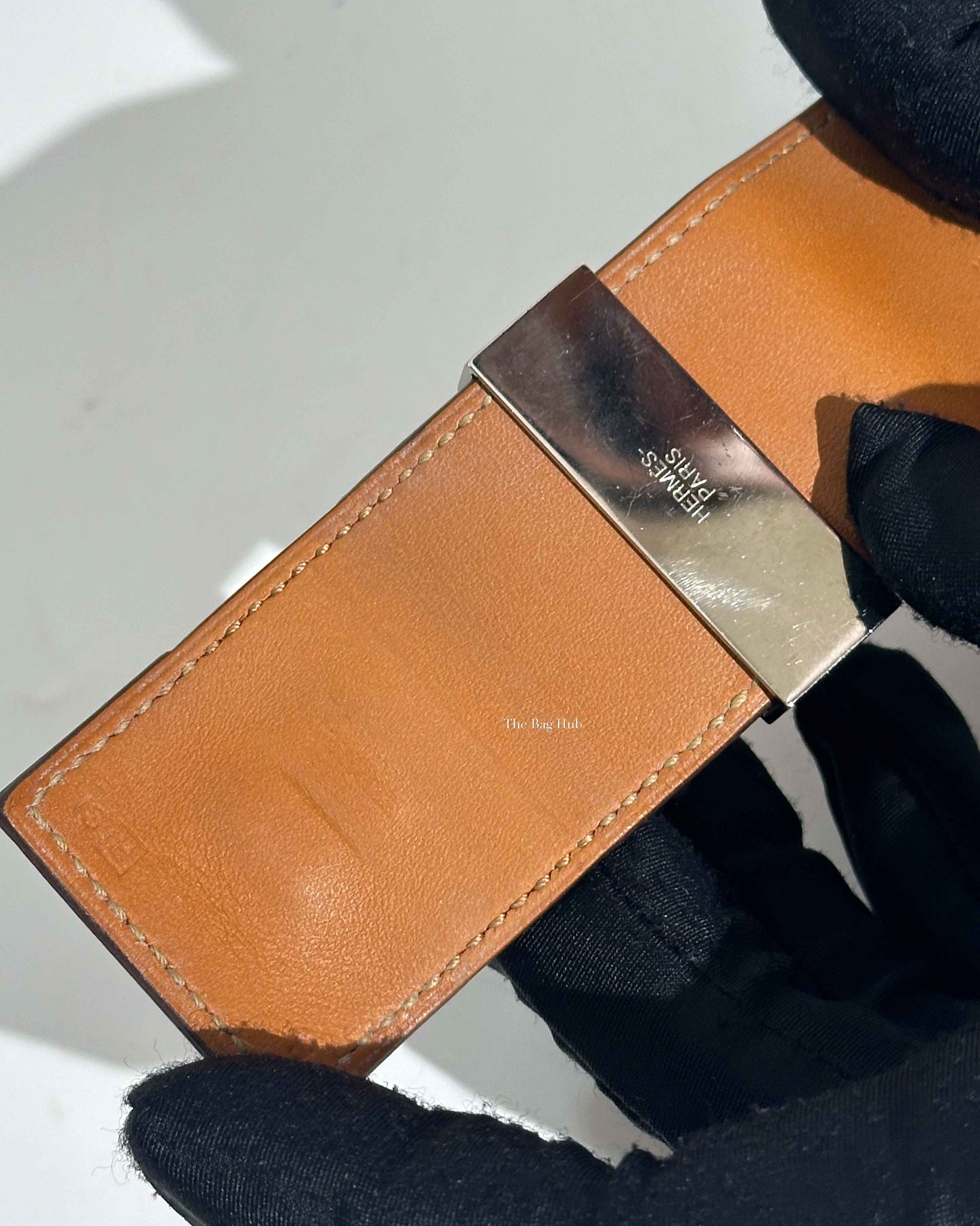 Hermes Red Epsom Collier De Chien Bracelet SHW-13