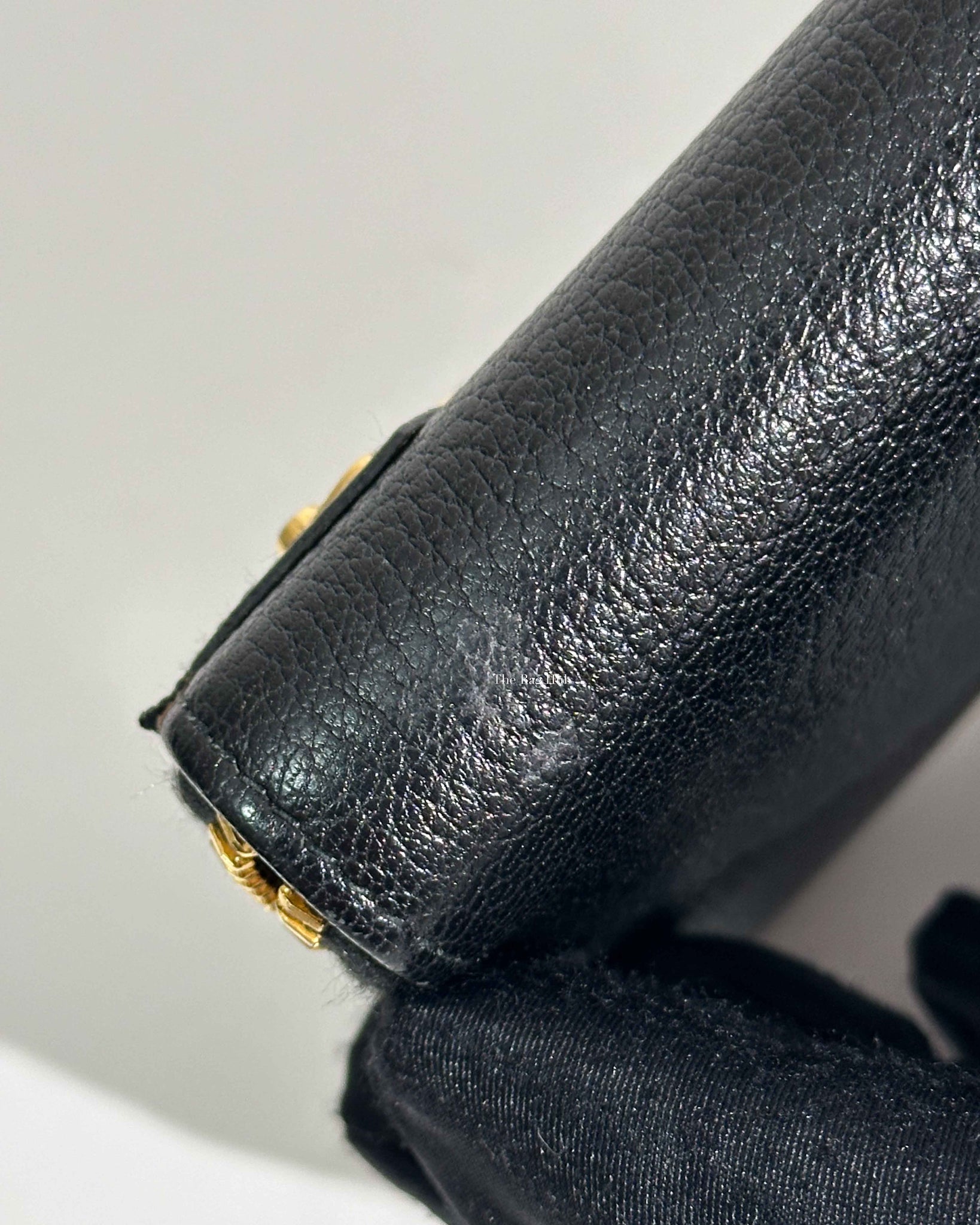 Balenciaga Black Leather Metallic Edge Long Zipped Around Wallet-17