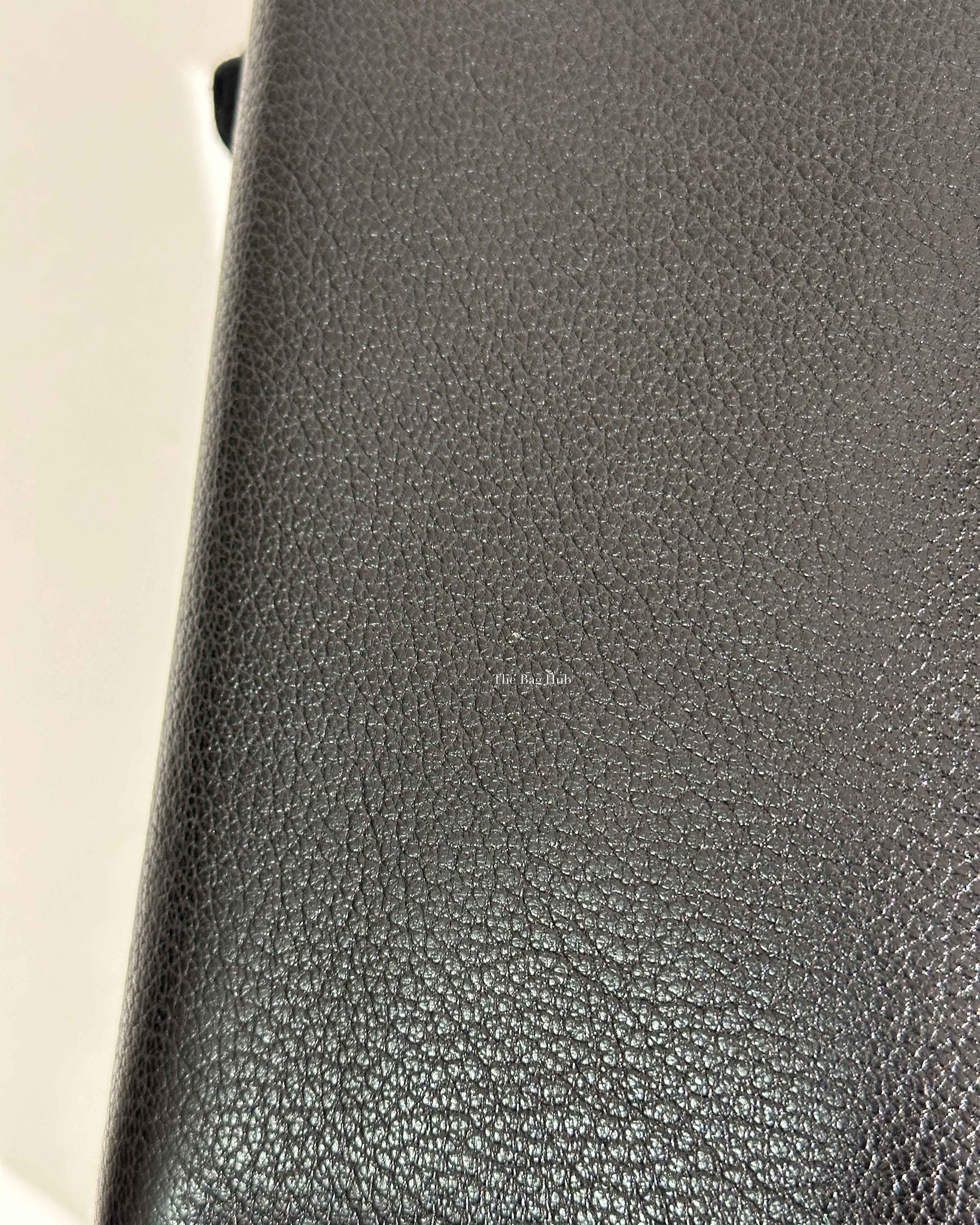 Balenciaga Black Leather Metallic Edge Long Zipped Around Wallet-21