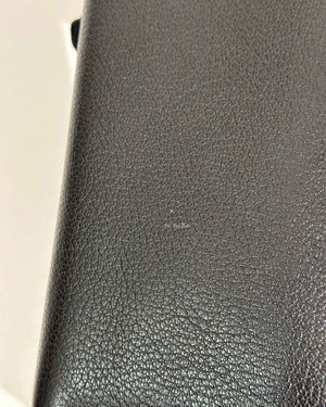 Balenciaga Black Leather Metallic Edge Long Zipped Around Wallet-21