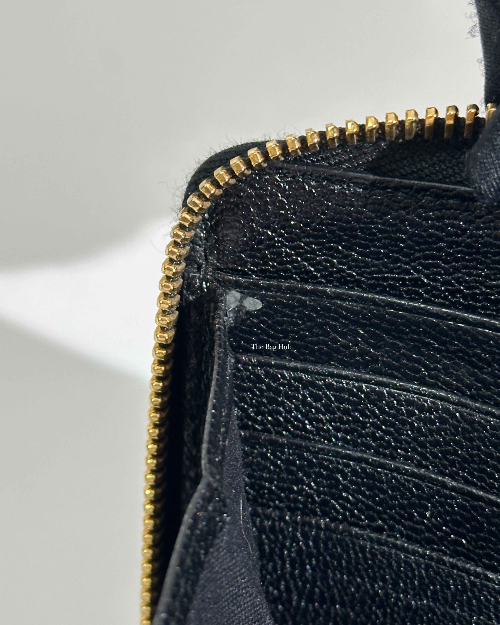 Balenciaga Black Leather Metallic Edge Long Zipped Around Wallet-22