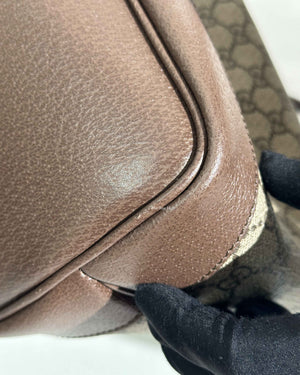 Gucci Beige and Ebony GG Supreme Canvas Ophidia Medium Tote Bag-14