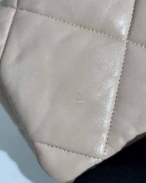 Chanel Beige Lambskin Large C19 Flsp Bag-15