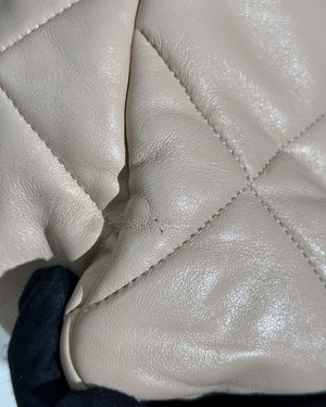 Chanel Beige Lambskin Large C19 Flsp Bag-16