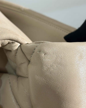 Chanel Beige Lambskin Large C19 Flsp Bag-20