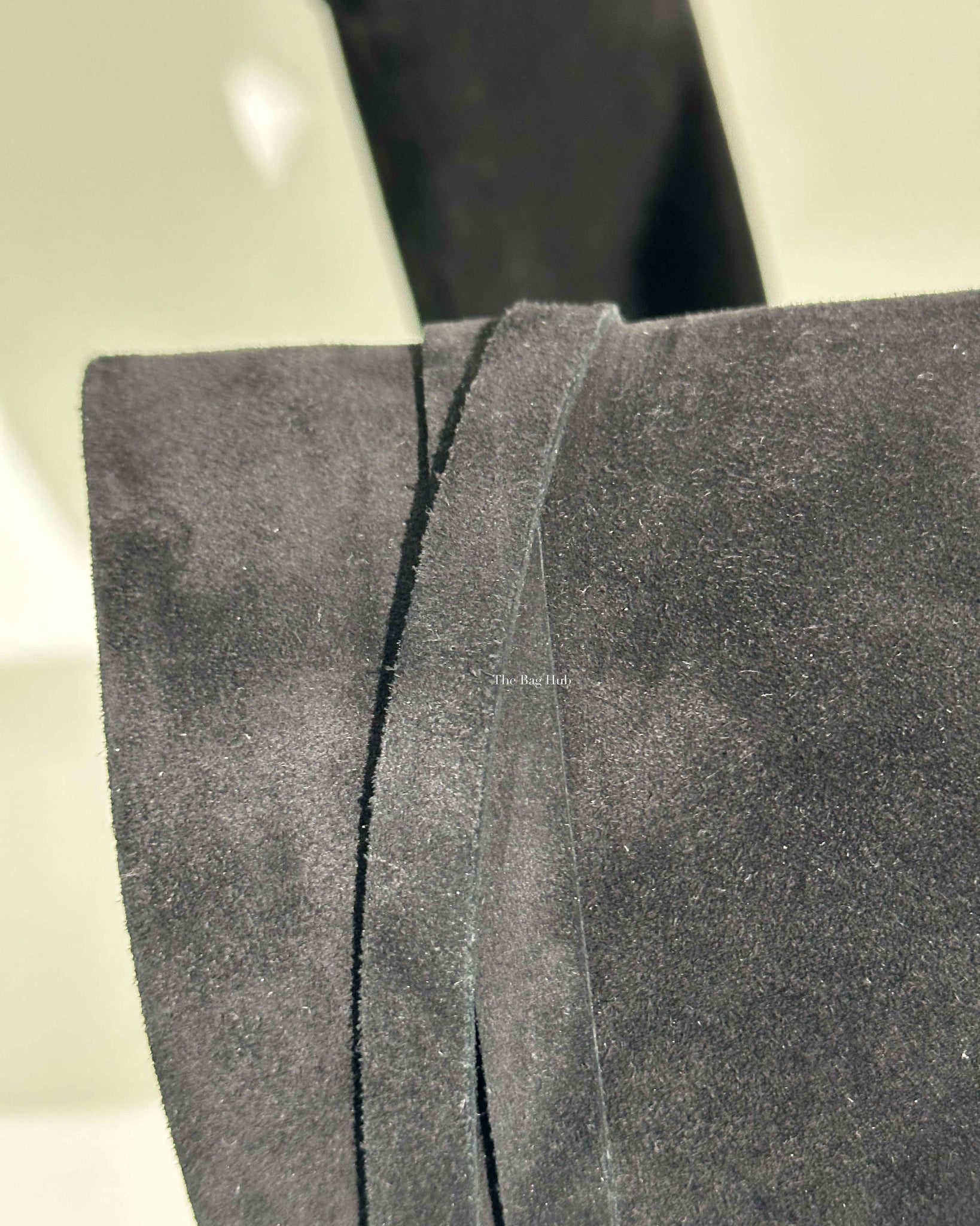 Hermes Black Suede Her Collier De Chien Knee High Flat Boots Size 39-18