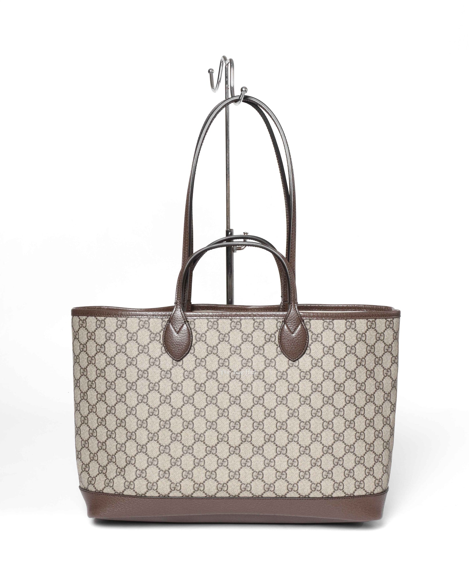 Gucci Beige and Ebony GG Supreme Canvas Ophidia Medium Tote Bag-3