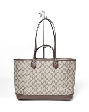 Gucci Beige and Ebony GG Supreme Canvas Ophidia Medium Tote Bag-3