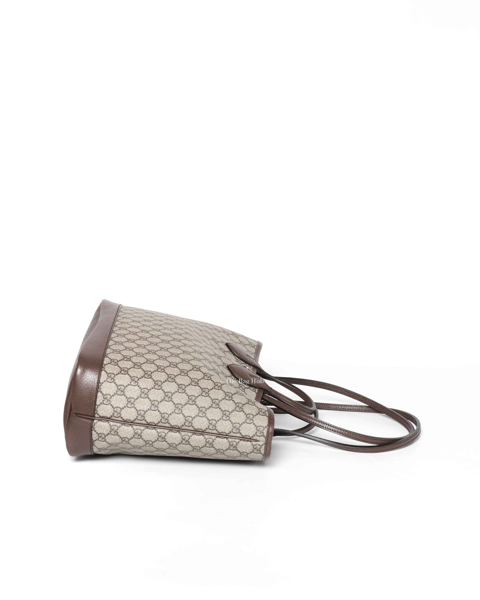 Gucci Beige and Ebony GG Supreme Canvas Ophidia Medium Tote Bag-5