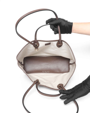 Gucci Beige and Ebony GG Supreme Canvas Ophidia Medium Tote Bag-11