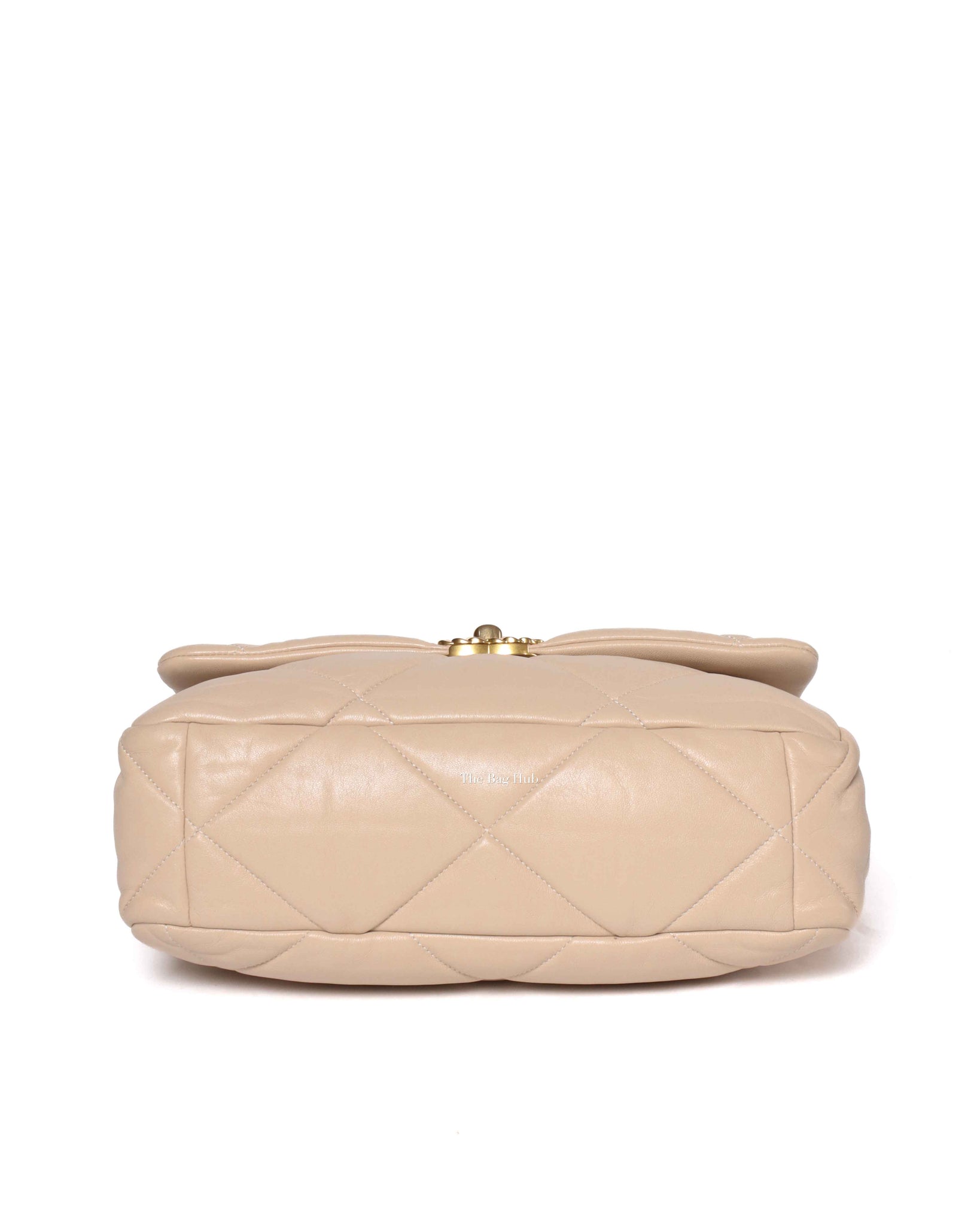 Chanel Beige Lambskin Large C19 Flsp Bag-6