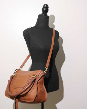Chloe Tan Medium Marcie Hobo Bag