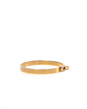 Hermes 18K Rose Gold Kelly Small Bracelet with Four Diamonds-5