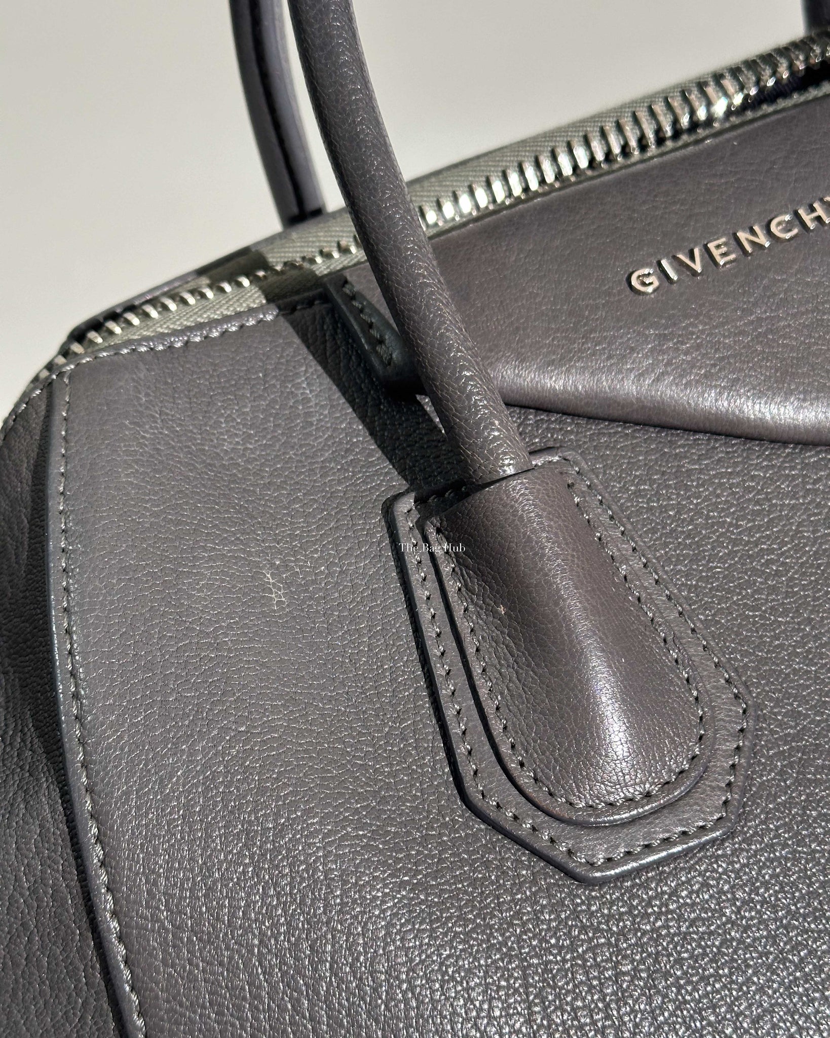Givenchy Grey Leather Medium Antigona Bag-13