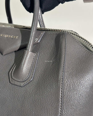 Givenchy Grey Leather Medium Antigona Bag-14