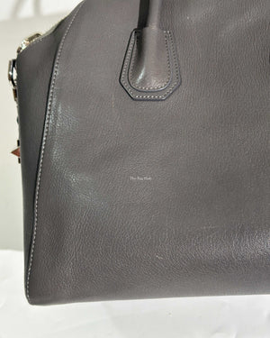 Givenchy Grey Leather Medium Antigona Bag-22